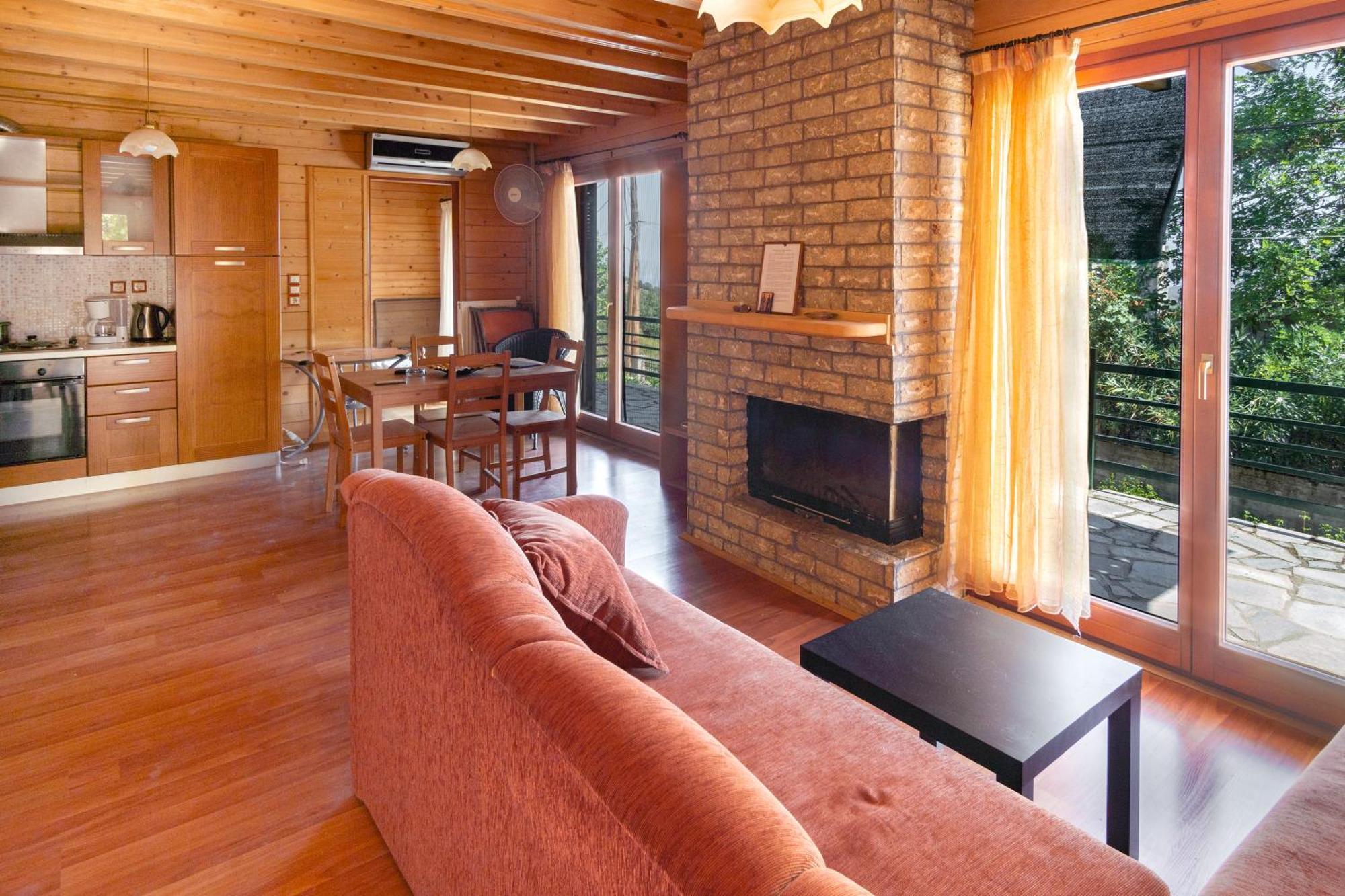 Zeus-Village Οικισμός Φινλανδικών Chalet Με Πισίνες & Γυμναστήριο Molos  Exteriör bild