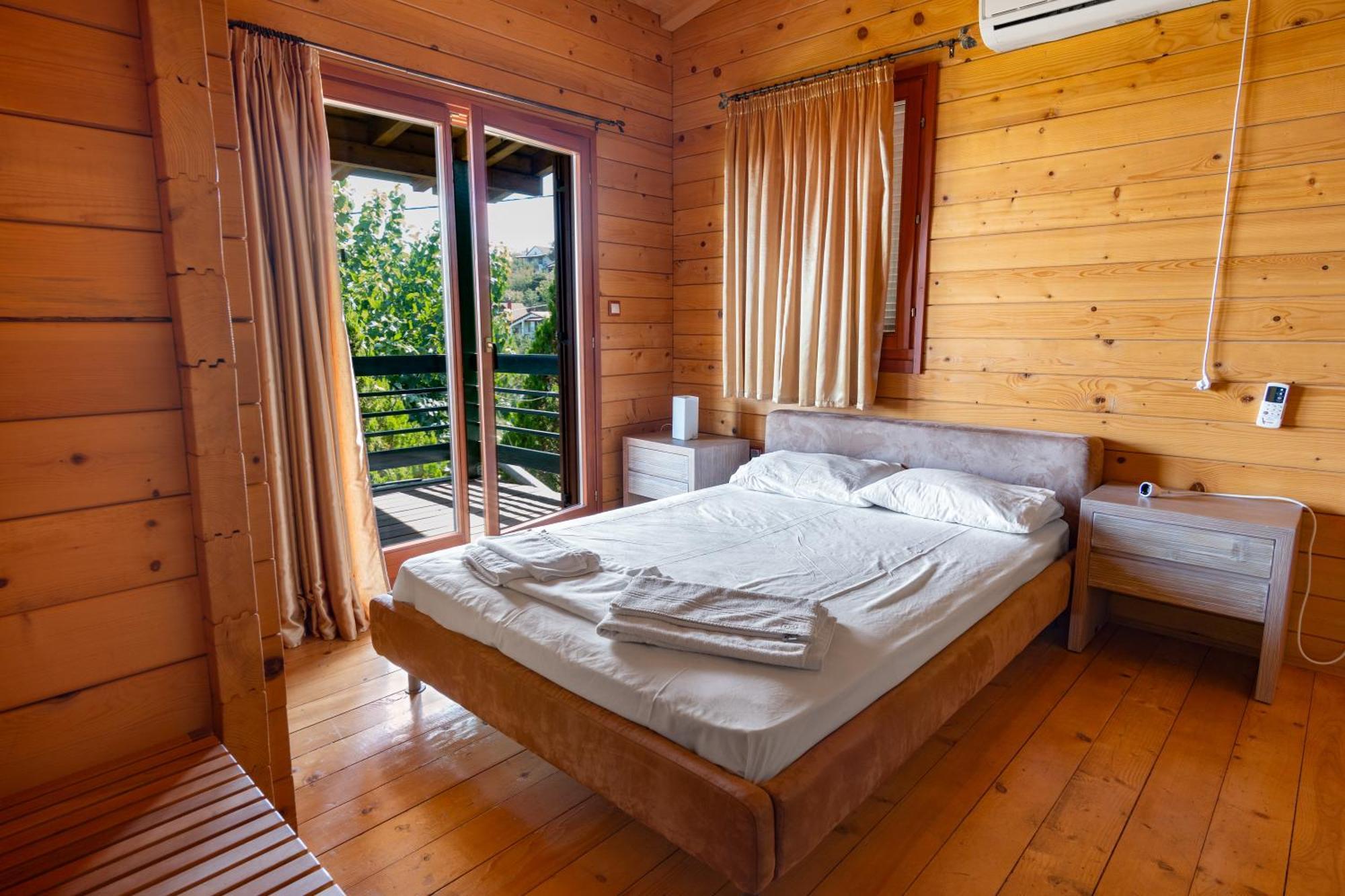 Zeus-Village Οικισμός Φινλανδικών Chalet Με Πισίνες & Γυμναστήριο Molos  Exteriör bild